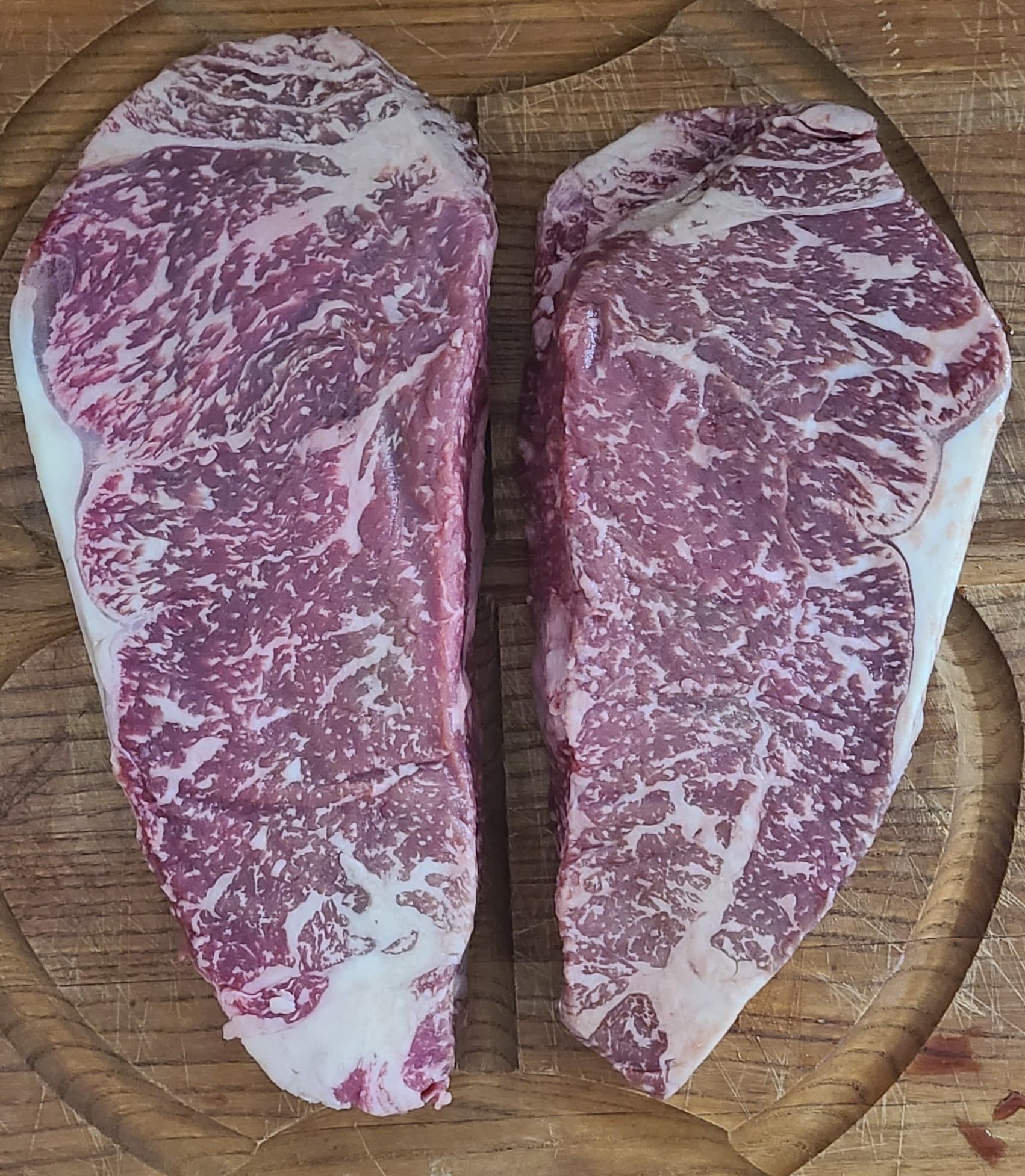 Full blood Wagyu loin strip steak